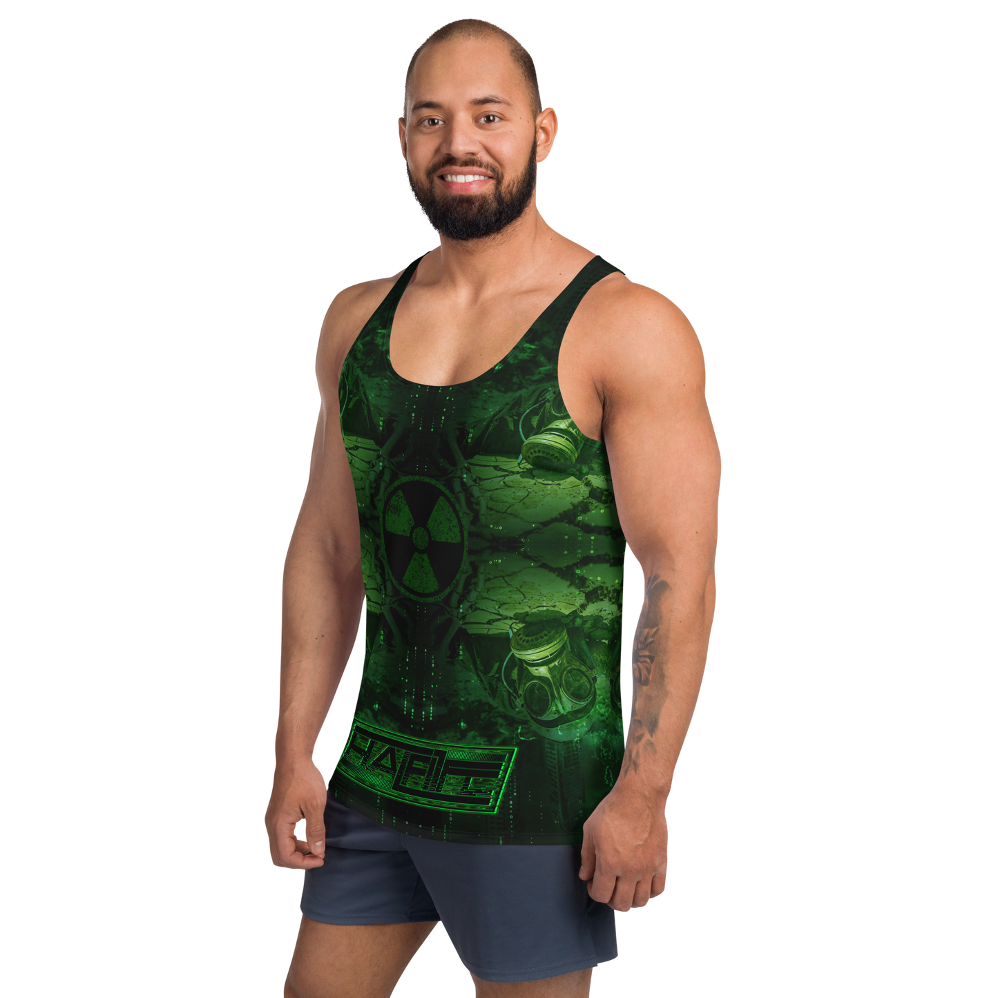 HALF L1FE - Green Split Dimension [All-Over Print Men's Tank Top]