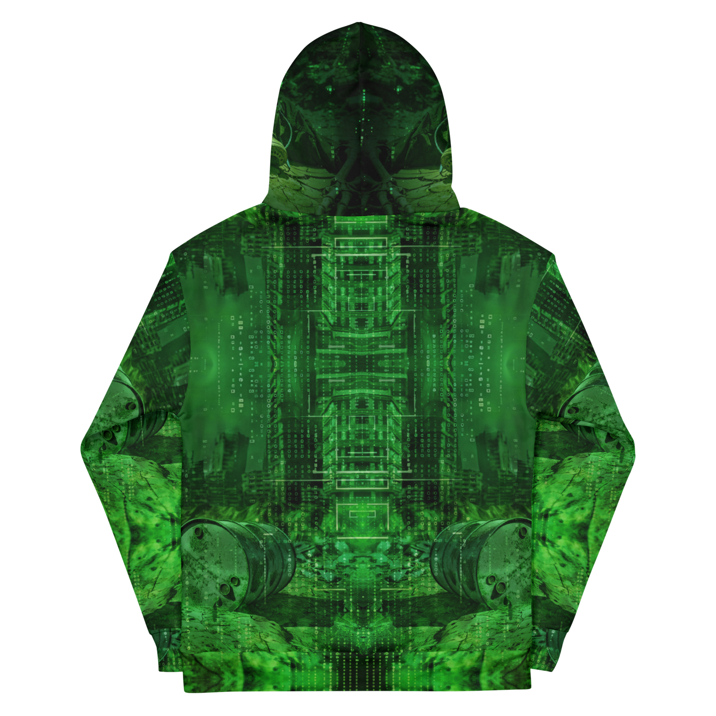 HALF L1FE - Green Split Dimension [All-Over Print Unisex Hoodie]